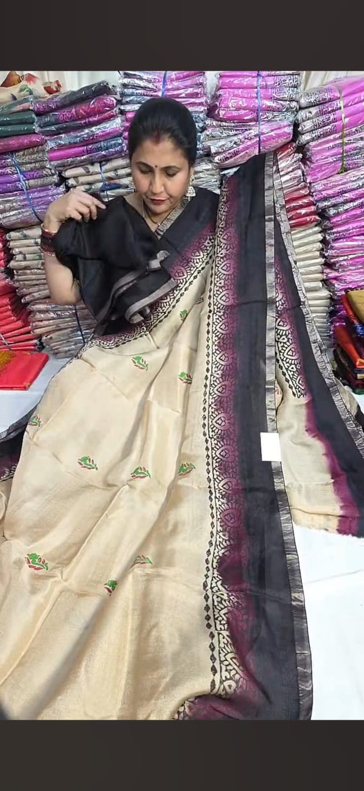 Pure Jute Georgette Saree